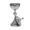 Âmbula de Estanho Cromada Arcanjo Grande 25 cm