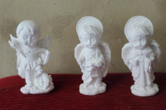 3 Arcanjos Baby em gesso cru (PREÇO DE FABRICA)