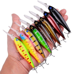 Conjunto de iscas de pesca Isca dura de pesca Mini Minnow Balanço flutua - comprar online