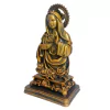 Imagem de Imaculado Coração de Maria de Mármore com Pintura em Bronze - 23 cm