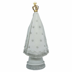 Imagem Nossa Senhora Aparecida com Coroa de Metal em Mármore - 24cm - comprar online