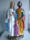 Imagem Sagrada Familia Grande 50 cm Linda para Igrejas , e Abençoar seu lar