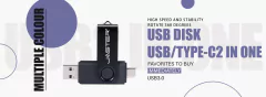 Imagem do USB Flash Drive OTG Pen Drive 64gb 32gb USB Stick 16gb Rotatab Para Android Micr