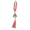 Adorno de Carro Dezena para Retrovisor Pérola NS Aparecida Rosa/ Dourado