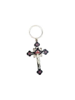 CHAVEIRO CRUCIFIXO COLORIDO