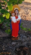 Nossa Senhora da Saúde pintada 22 cm