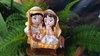 Presépio baby 12 cm pintado na cor dourado