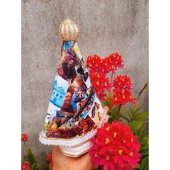 NS SENHORA APARECIDA 23 CM LINDA COM PEDRARIAS E FOTOS SUA FAMÍLIA (((((PERSONALIZADA)))) - loja online