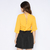 Top em linho misto amarelo gema Gaia - comprar online