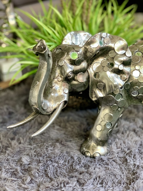 ELEFANTE POLIRESINA Y ESPEJO