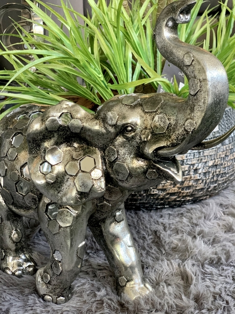 ELEFANTE POLIRESINA Y ESPEJO