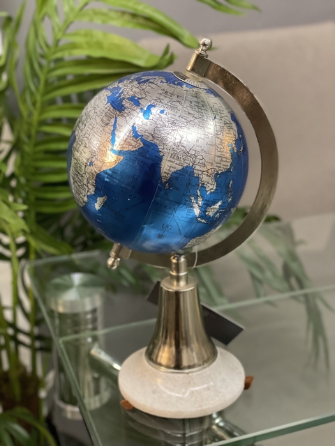 Globo Terraqueo Base Marmol