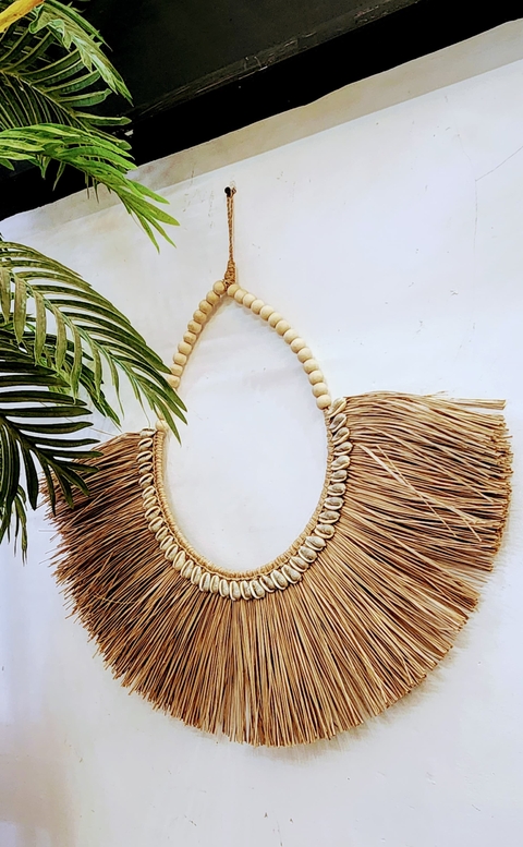 ABANICO PAJA BAMBU 50CM