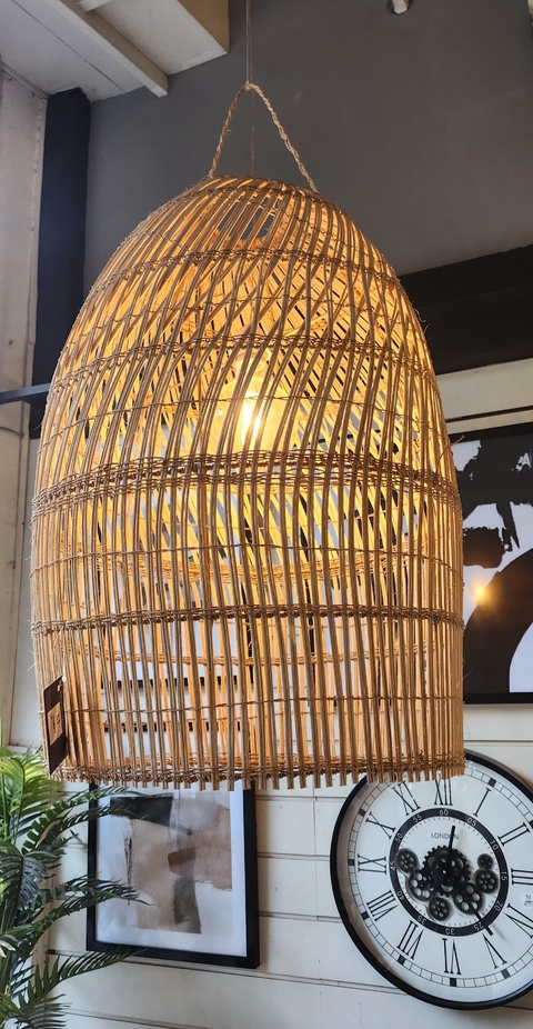 LAMPARA RATAN TULIPA 80CM