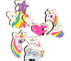 ROMPECABEZAS SIMPLE - UNICORNIOS - Mil Grullas Jugando