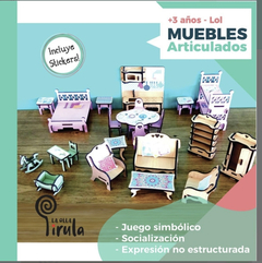 SET X25 DE MUEBLES ARTICULADOS + STICKERS