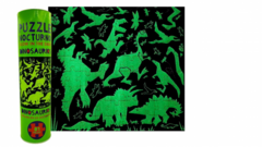 PUZZLE FLUORESCENTE DINOSAURIOS 81 PIEZAS