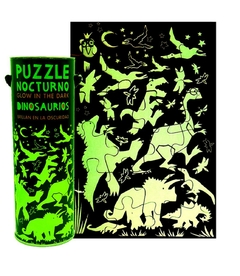 PUZZLE NOCTURNO DINOSAURIOS FLUO 40 PIEZAS
