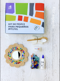 KIT DE MOSAIQUISMO Flor espejo - Mil Grullas Jugando