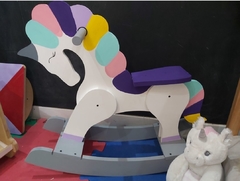 Caballo unicornio Mecedor a pedido - comprar online
