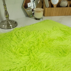 Alfombra pelo largo - VERDE en internet