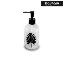 DISPENSER DE VIDRIO BLACK LEAF 19X7 CM - B -
