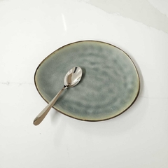 PLATO DE POSTRE DE CERÁMICA IRREGULAR LISBOA 20x16,5CM-6- en internet