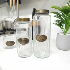 FRASCO REDONDO DE VIDRIO LINEA KOTAH BRONCE 10,8x26CM - 1,6L -1- - comprar online