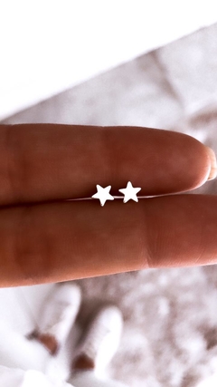 ARO MINI ESTRELLA ACERO BLANCO
