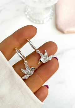 ARGOLLITAS COLIBRI CON CUBIC ACERO BLANCO - comprar online