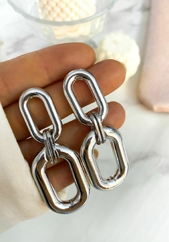 AROS JANE ACERO BLANCO - comprar online