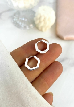 AROS JODIE ACERO BLANCO - comprar online