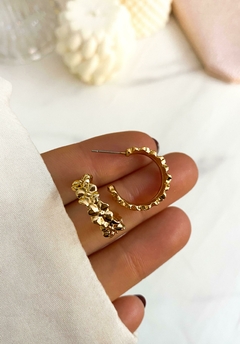 AROS UNIQUE ACERO DORADO - comprar online