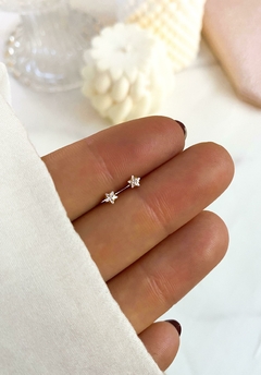 AROS PIRCING ESTRELLA ACERO DORADO - comprar online