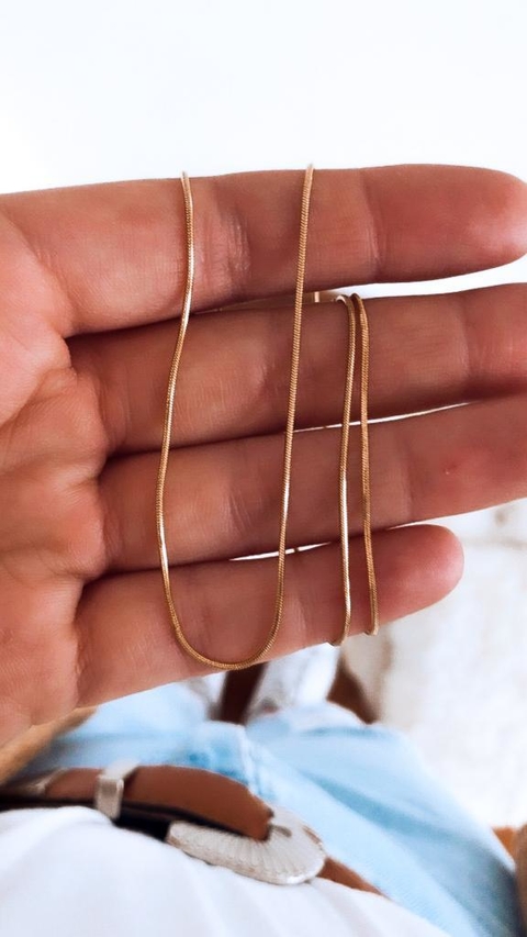 CADENA MIKEL ACERO DORADO