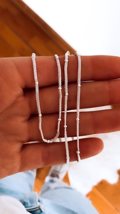 CADENA KUMBA 50cm ACERO BLANCO en internet