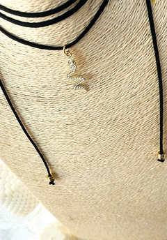 CONJUNTO CORDON NEGRO SNAKE DORADO en internet