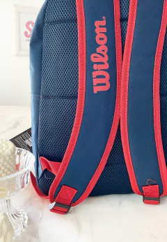 MOCHILA WILSON GRIS Y AZUL en internet