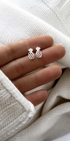 AROS MINI ANANA ACERO BLANCO
