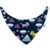 Imagem do Kit 2 Babadores Bandana Slim Crivale – 100% Algodão – Cachorrinho e Poá Verde Jade