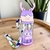 Garrafinha Infantil com Canudo 600ml – Antivazamento, Portátil, Design de Alce – Escolar e Passeios na internet