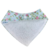Kit 2 Babadores Bandana Slim Crivale – 100% Algodão – Floral Lucia Azul Claro e Poá Pink - comprar online