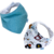 Kit 2 Babadores Bandana Slim Crivale – 100% Algodão – Mundo dos Ursos e Poá Verde