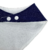 Kit 2 Babadores Bandana Slim Crivale – 100% Algodão – Floral Delicado FB e Poá Azul Marinho - loja online