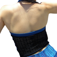 Top Lycra texturada petroleo - comprar online