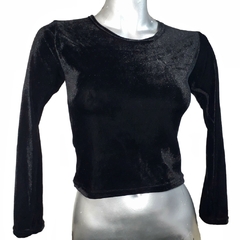 remera mangas largas de terciopelo