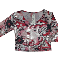 Top con brillos