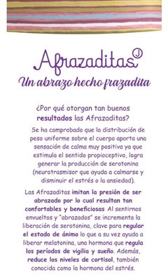 MANTA DE PESO SENSORIAL . AFRAZADITAS, UN ABRAZO HECHO FRAZADITA (aromaterapia RELAX) - tienda online
