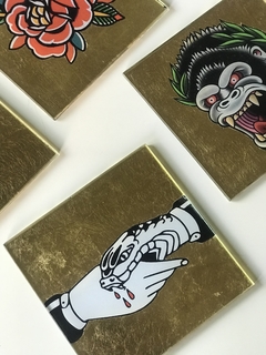 Juego de 6 posavasos Tattoo - comprar online