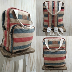 MINI MOCHILAS LONA RÚSTICA